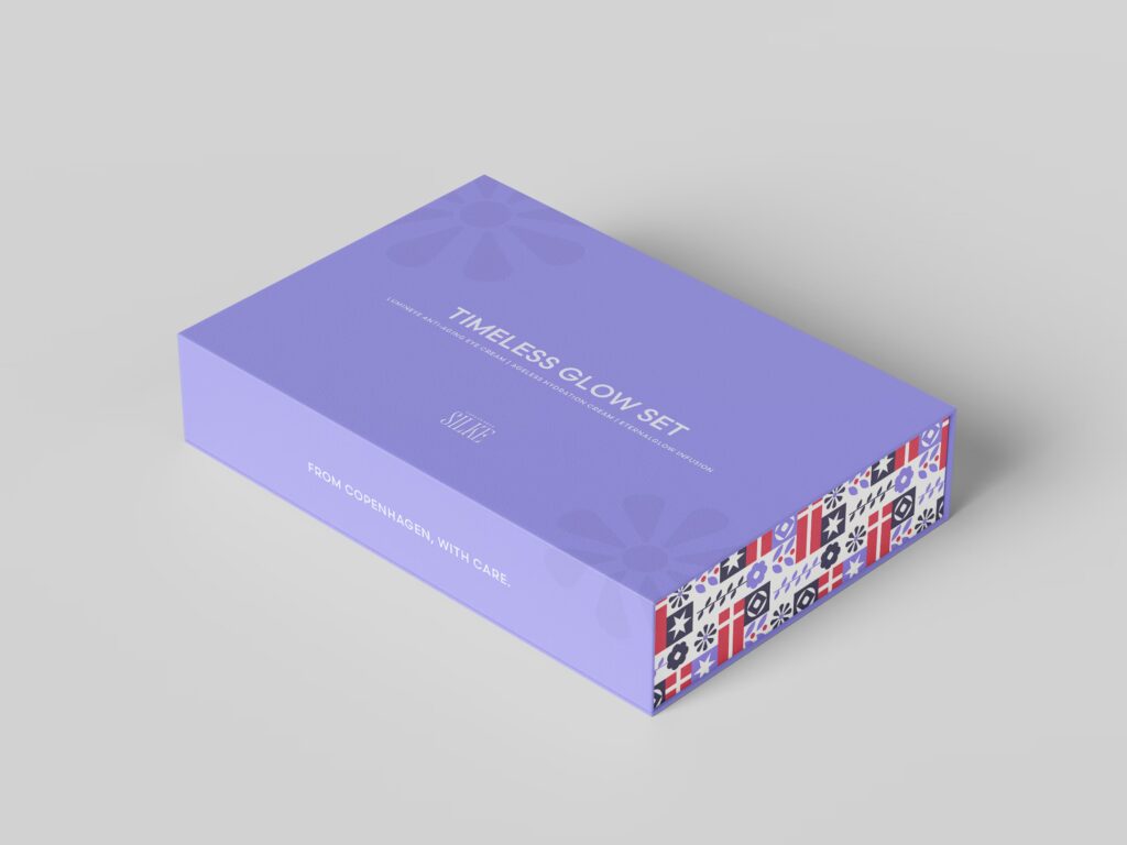 Box set for Silke's GlatSkin Timeless Glow Set