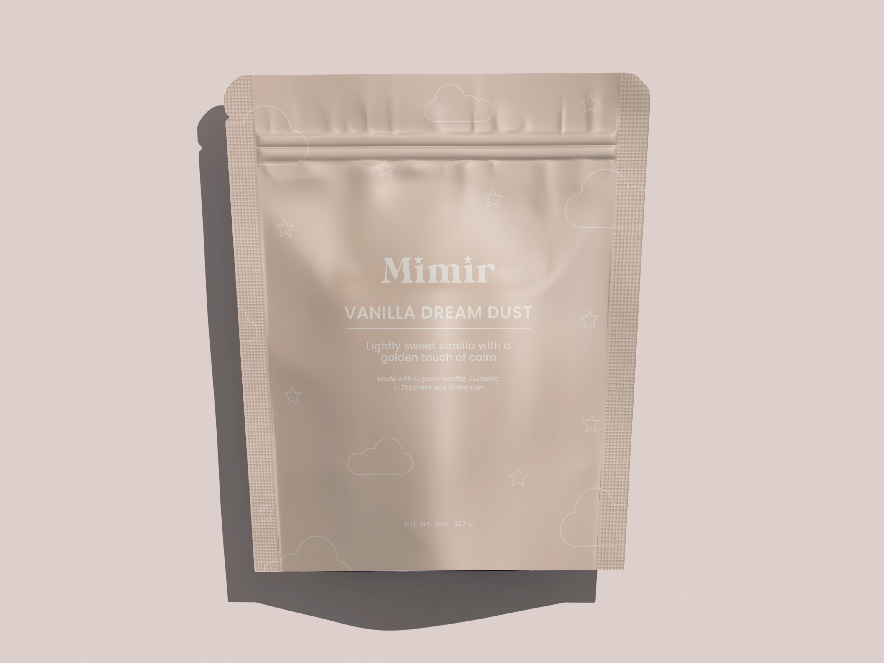 mock up for Vanilla Dream Dust