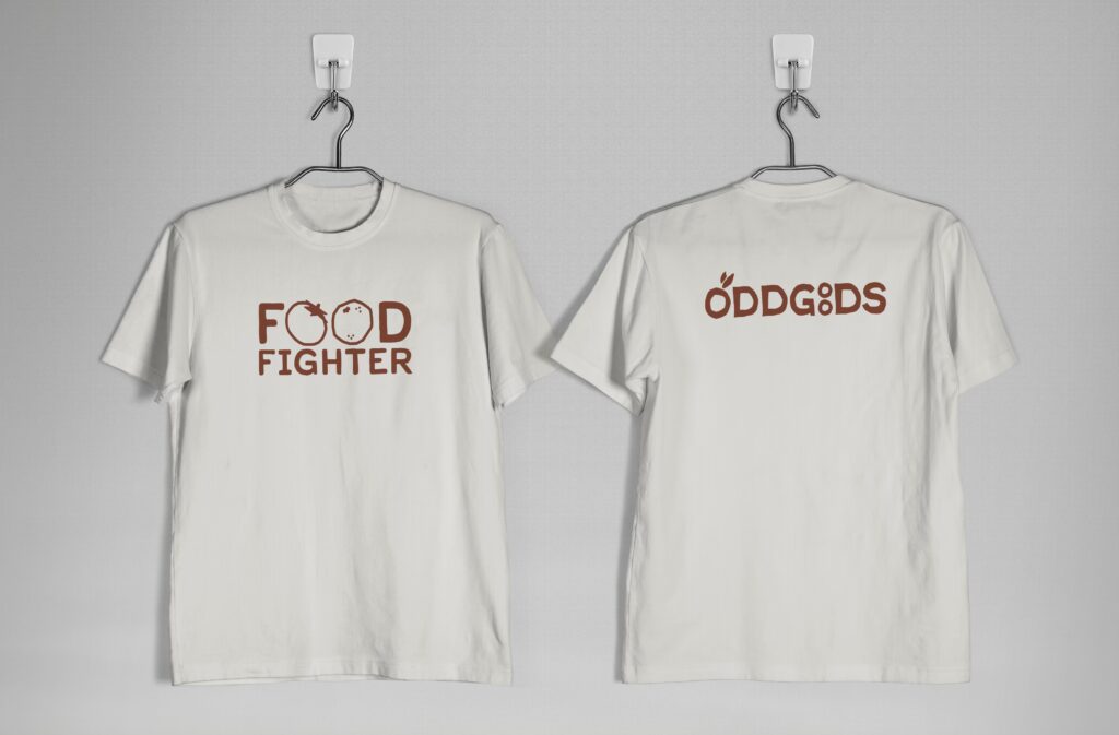 Mock up for OddGoods volunteer tshirt_white